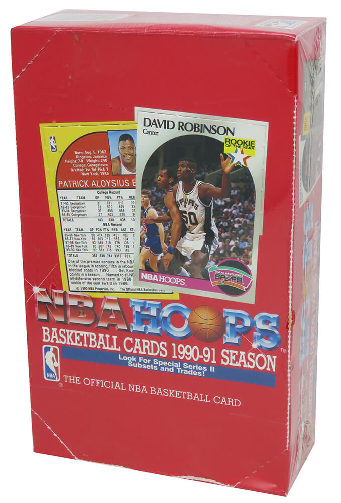 1990-91 Hoops Series 2 Basketball Factory Sealed Unopened Box (FASC) - 36 Packs