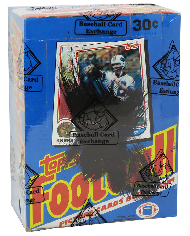 1982 Topps Football Unopened X-Out Wax Box BBCE Sealed Wrapped - 36 Packs