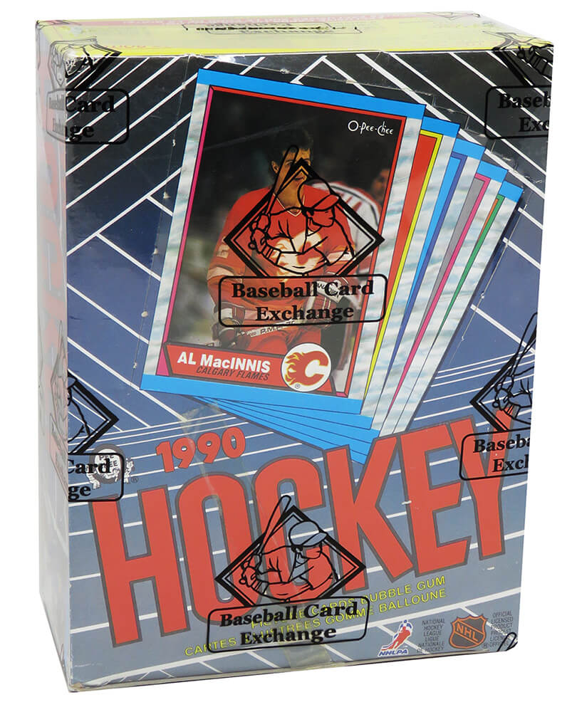 1989-90 O-Pee-Chee Hockey Unopened Wax Box - BBCE Wrapped - 36 Packs (Tape Intact)