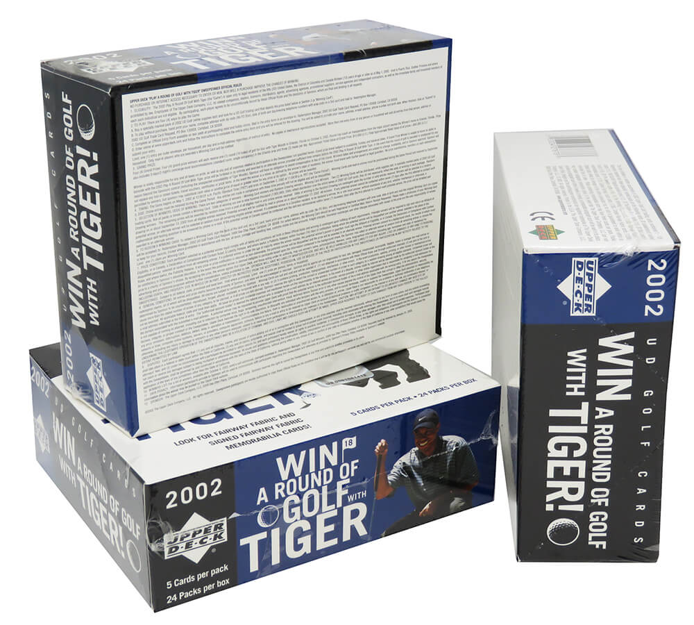 2002 Upper Deck Golf Green Grass Edition Factory Sealed Box 24 Packs - (Mickelson RC??)