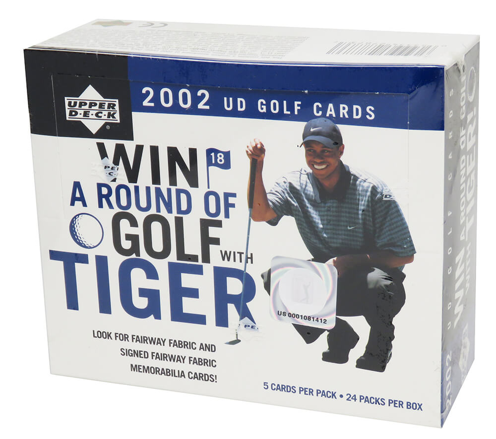 2002 Upper Deck Golf Green Grass Edition Factory Sealed Box 24 Packs - (Mickelson RC??)