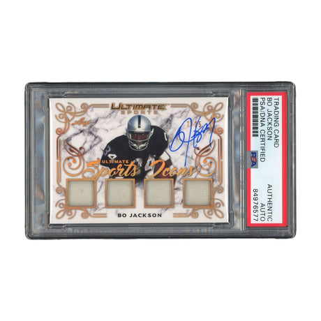 Bo Jackson Signed Authentic PSA/DNA Leaf Ultimate Sports Icons Raiders NFL