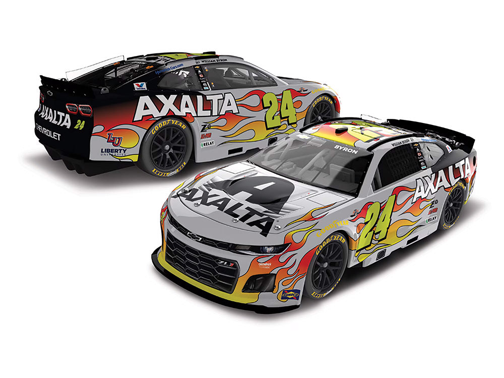 Pre-Order William Byron Signed 2025 Axalta Throwback 1:24 Diecast Car (PA)