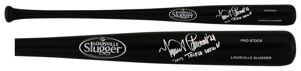 Miguel Cabrera Signed Louisville Slugger Pro Stock Black Baseball Bat w/2012 Triple Crown