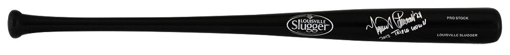 Miguel Cabrera Signed Louisville Slugger Pro Stock Black Baseball Bat w/2012 Triple Crown