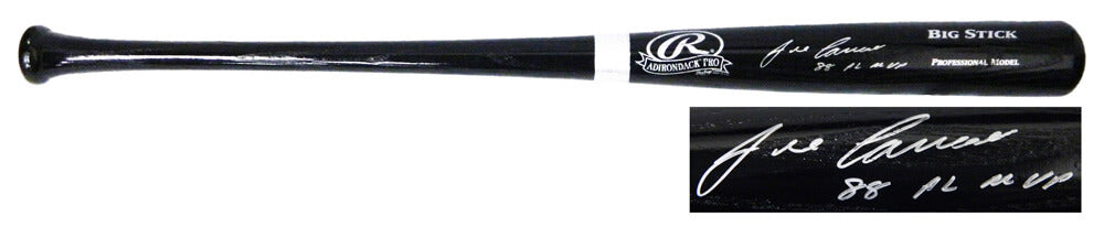 Jose Canseco Signed Rawlings Black Big Stick Baseball Bat w/88 AL MVP