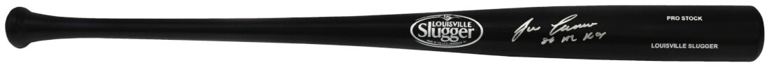 Jose Canseco Signed Louisville Slugger Pro Stock Black Baseball Bat w/86 AL ROY