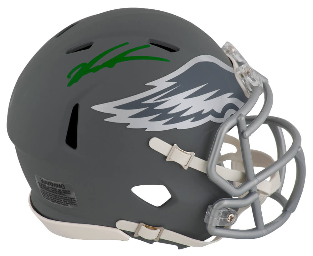 Jalen Carter Signed Philadelphia Eagles SLATE Riddell Speed Mini Helmet