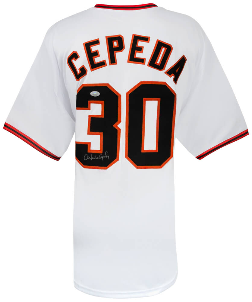 Orlando Cepeda Signed White Custom Baseball Jersey - (JSA)