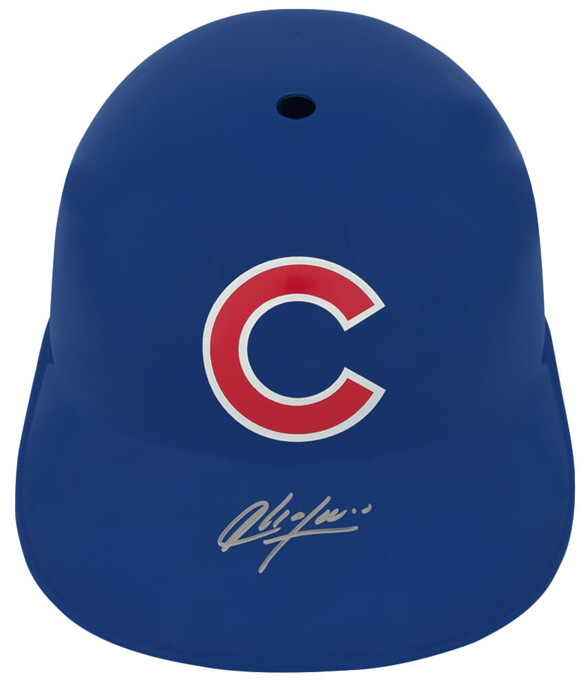 Aroldis Chapman Signed Chicago Cubs Replica Souvenir Batting Helmet