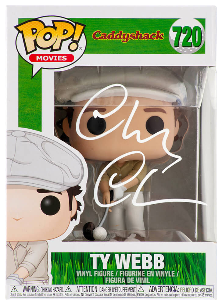 Chevy Chase Signed Caddyshack Ty Webb Funko Pop Doll #720