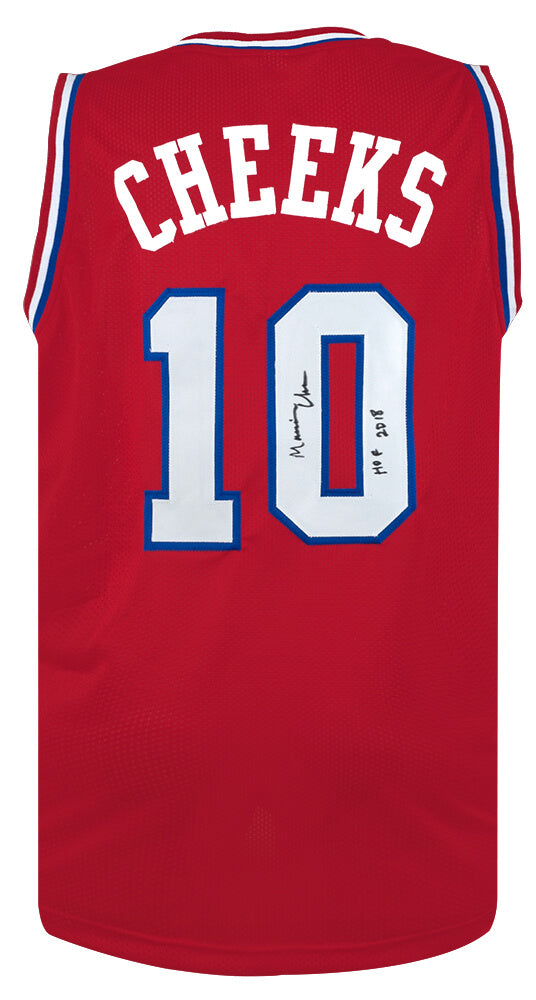 Maurice Cheeks Signed Red Throwback Custom Basketball Jersey w/HOF 2018