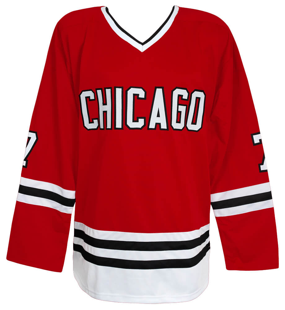 Chris Chelios Signed Red Long Sleeve Custom Hockey Jersey w/HOF 2013