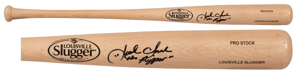 Jack Clark Signed Louisville Slugger Pro Stock Blonde Baseball Bat w/Ripper