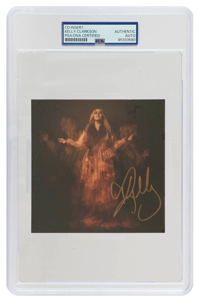 Kelly Clarkson Signed 'Chemistry' 5x5 CD Insert - (PSA/DNA Encapsulated)