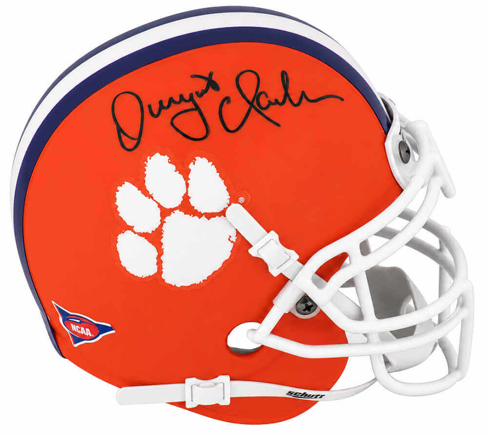 Dwight Clark Signed Clemson Tigers Riddell (VSR4) Mini Helmet