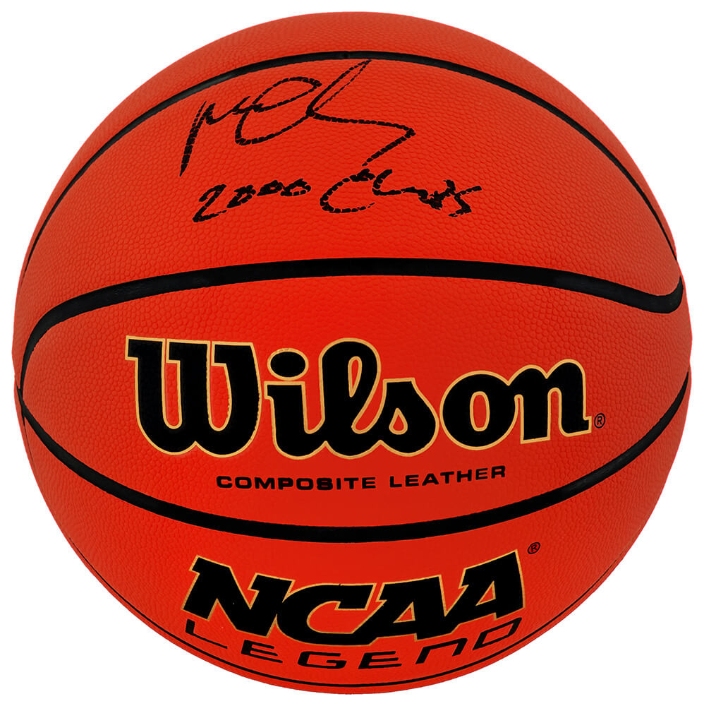 Mateen Cleaves Signed Wilson NCAA Legends Full Size Basketball w/2000 National Champs