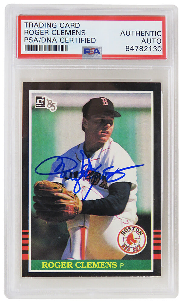 Roger Clemens Signed Boston Red Sox 1985 Donruss Rookie Baseball Card #273 (PSA Encapsulated)