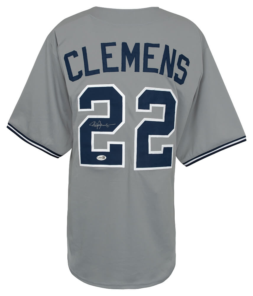 Roger Clemens Signed Grey Custom Baseball Jersey - (JSA)