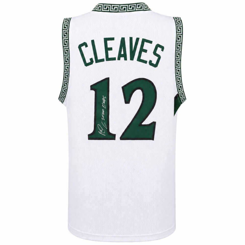 Mateen Cleaves Signed White Custom College Basketball Jersey w/2000 Champs