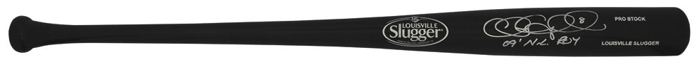 Chris Coghlan Signed Louisville Slugger Pro Stock Black Baseball Bat w/09 NL ROY