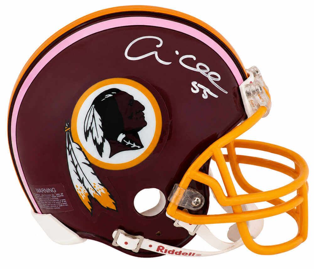 Andre Collins Signed Washington Throwback Riddell (VSR4) Mini Helmet - (Minor Discoloration)