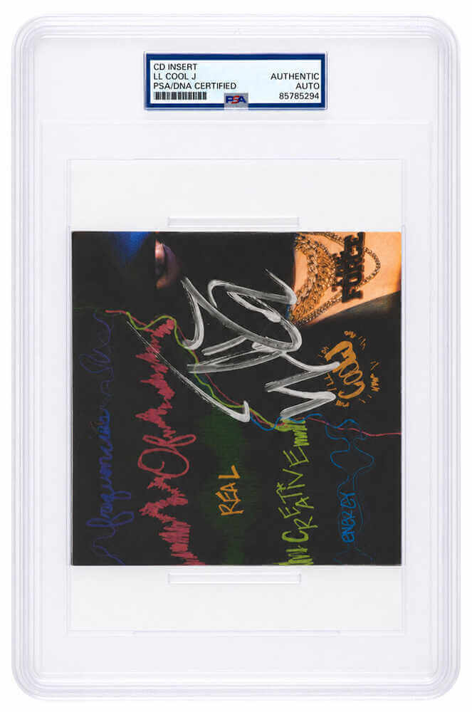 LL Cool J Signed 'The Force' 5x5 CD Insert - (PSA/DNA Encapsulated)