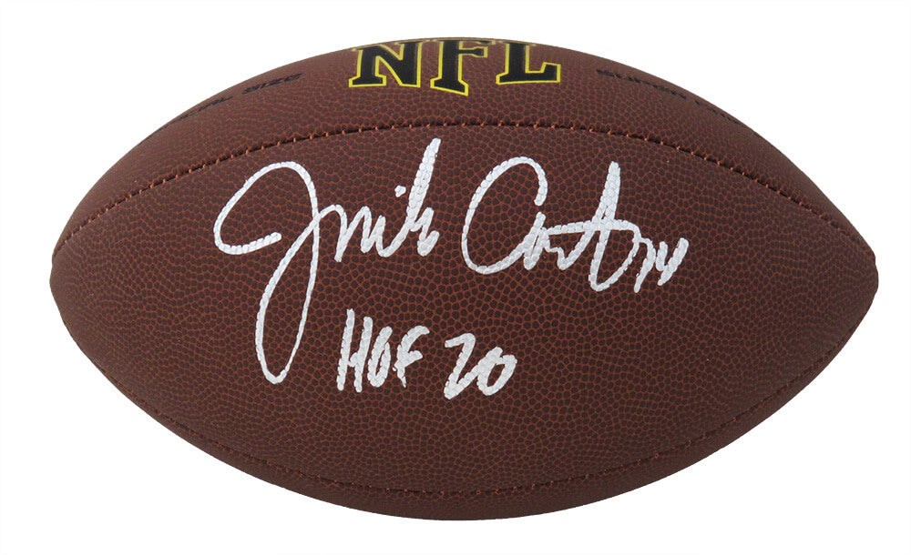 Jim Covert Signed Wilson Super Grip Full Size NFL Football w/HOF'20
