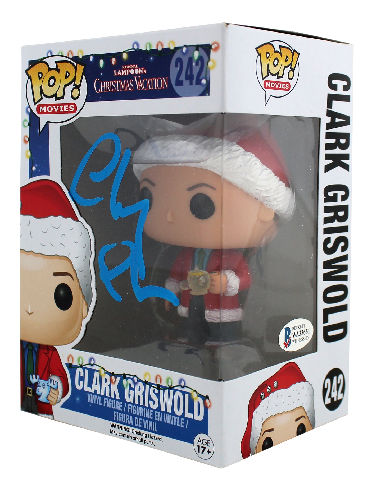 Chevy Chase Christmas Vacation Signed Funko Pop Vinyl Figure BAS Wit #WA33651
