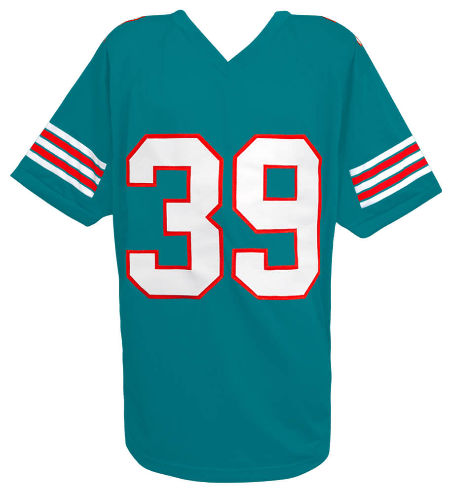 Larry Csonka Signed Teal Custom Football Jersey