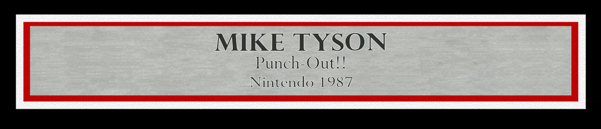 Mike Tyson Autographed Framed 8x10 Photo Nintendo Punch-Out!! With NES Controller Beckett BAS QR Stock #230181