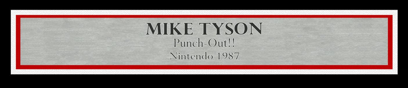 Mike Tyson Autographed Framed 8x10 Photo Nintendo Punch-Out!! With NES Controller Beckett BAS QR Stock #230181