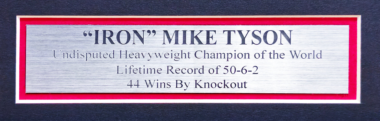 Mike Tyson Autographed Framed WBC World Championship Green Belt Beckett BAS QR Stock #224816