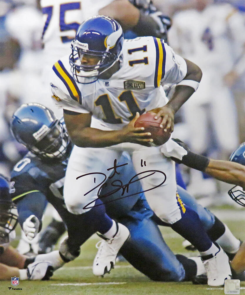 Daunte Culpepper Signed Minnesota Vikings Action 16x20 Photo