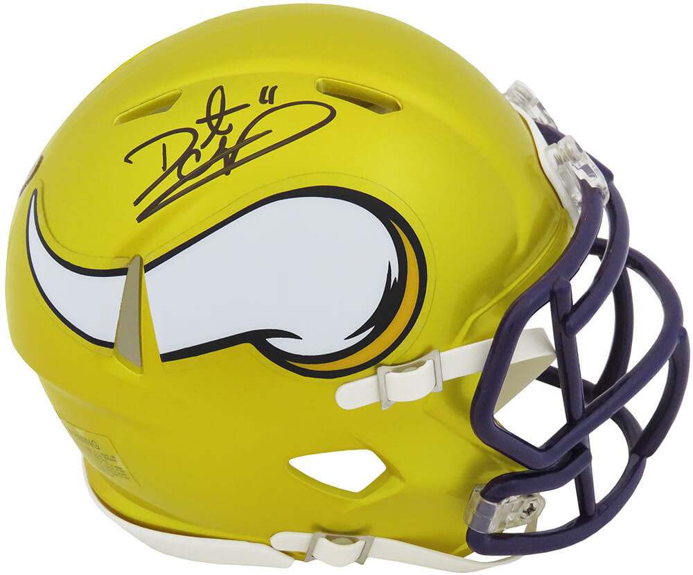 Daunte Culpepper Signed Minnesota Vikings FLASH Riddell Speed Mini Helmet
