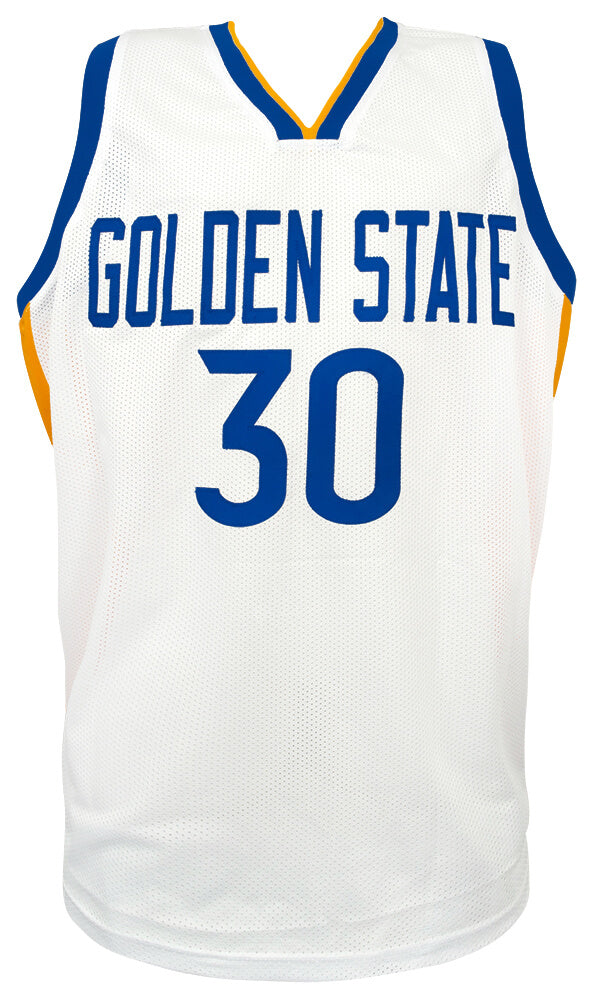 Stephen Curry Signed White Custom Basketball Jersey - (JSA)
