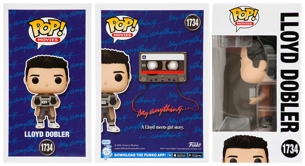 John Cusack Signed Say Anything Lloyd Dobler Holding Boombox Funko Pop #1734