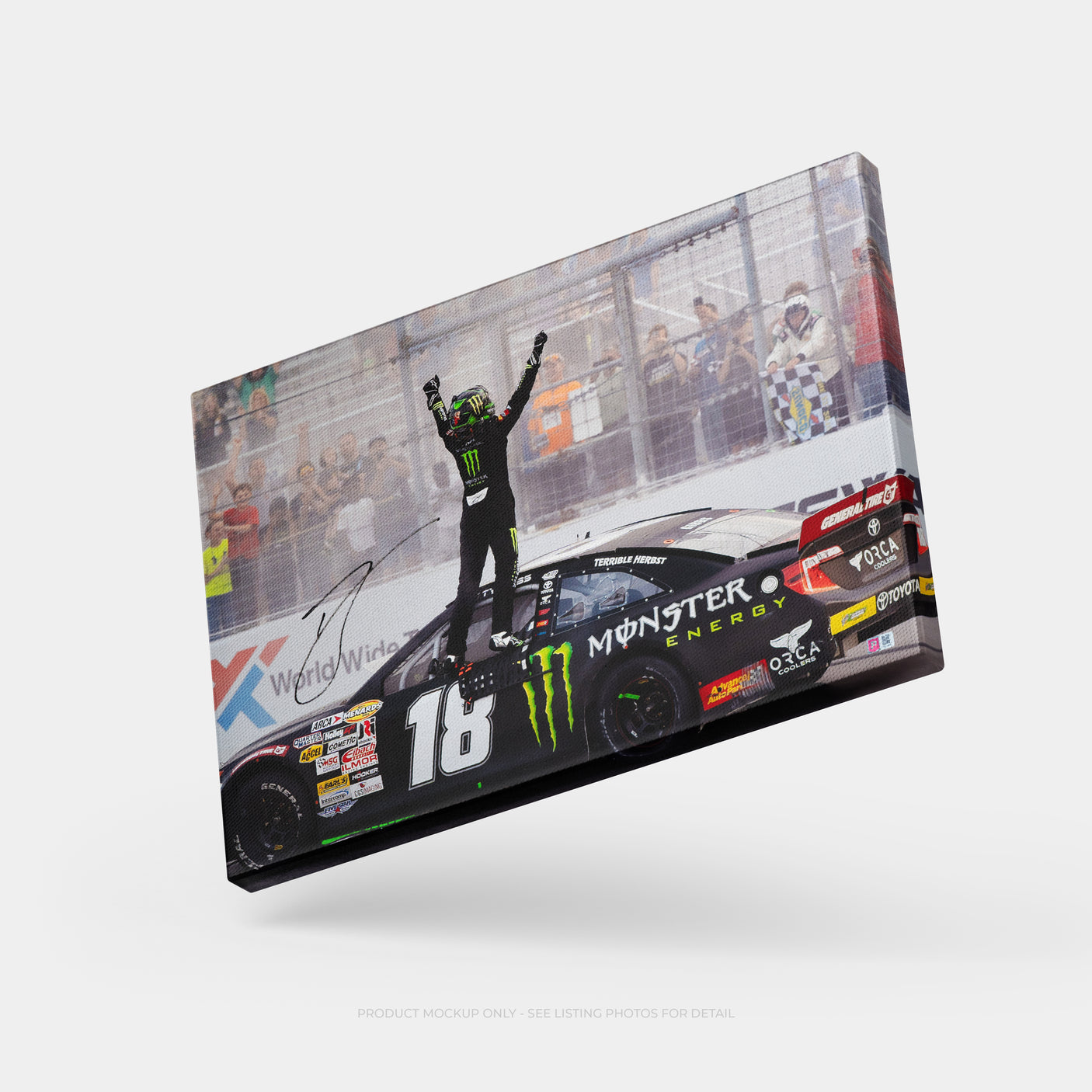 Ty Gibbs Signed 20x30 SpeedCanvas - Gateway Win (PA)