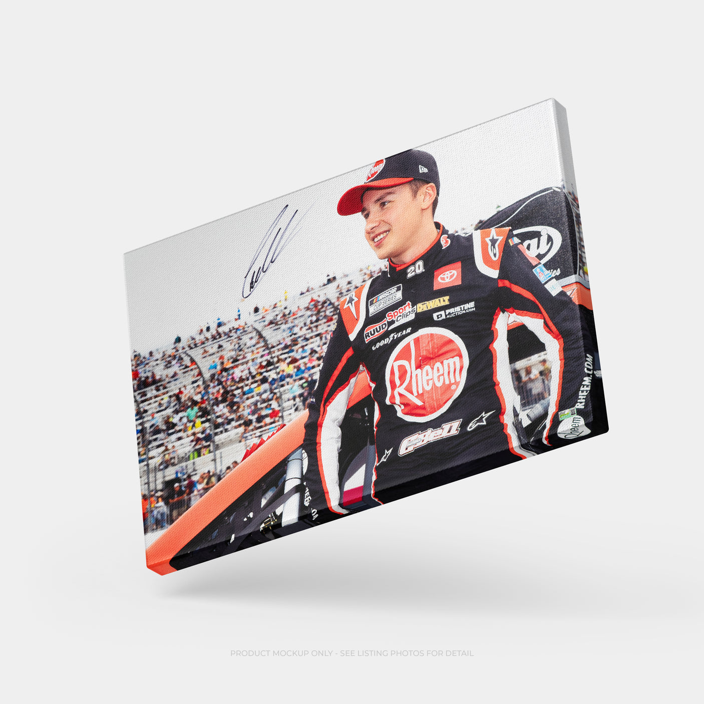 Exclusive | Christopher Bell Signed 20x30 SpeedCanvas (Bell COA)