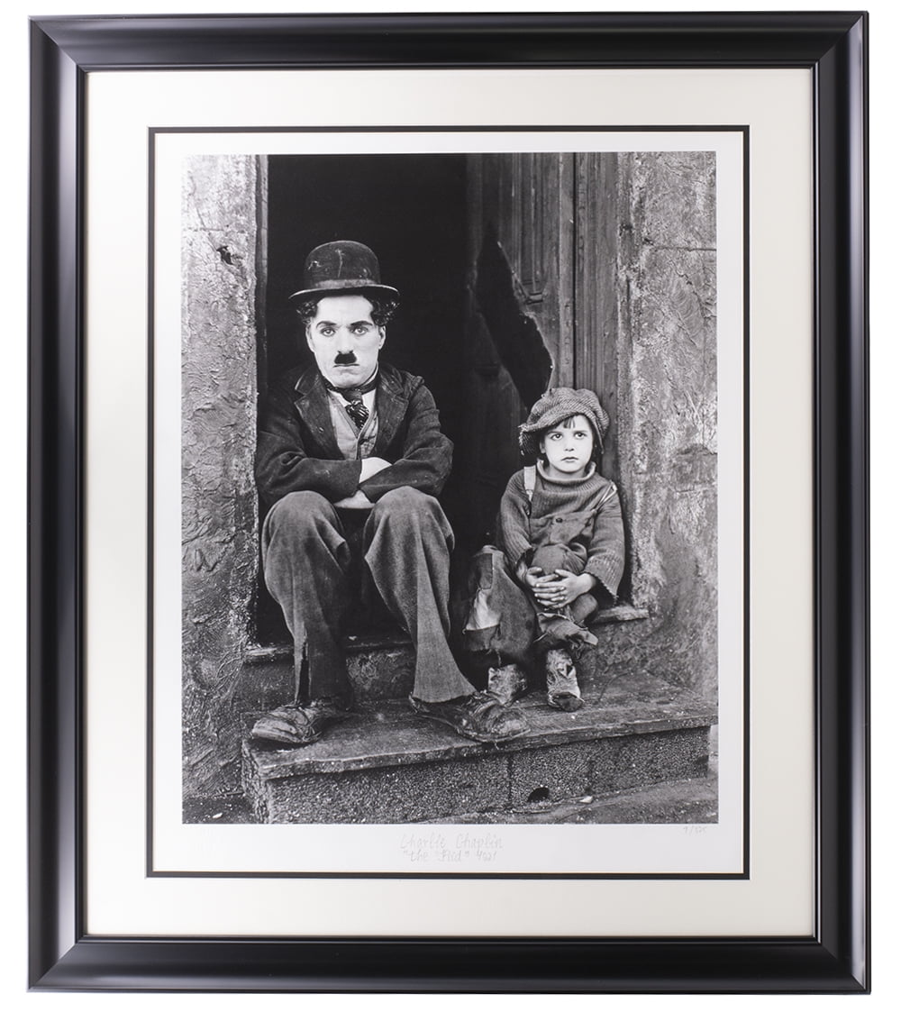 Charlie Chaplin The Kid Framed 16.5x22 Historical Photo Archive Giclee #9/375 - Sports Integrity