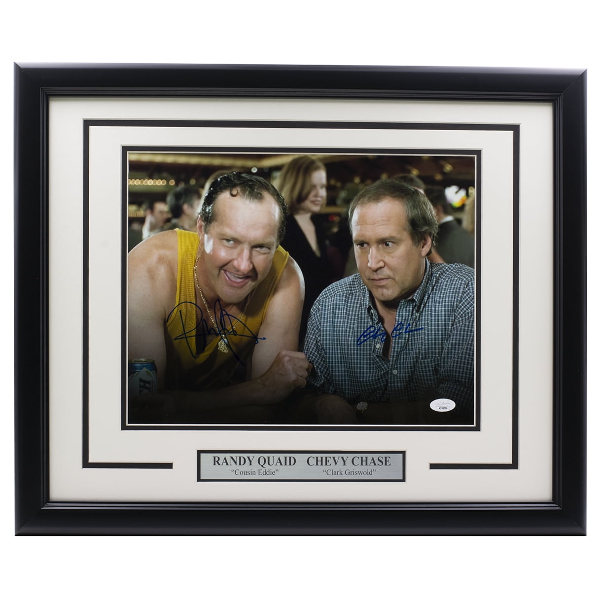 Chevy Chase Randy Quaid Signed Framed 11x14 Vegas Vacation Photo JSA - Sports Integrity