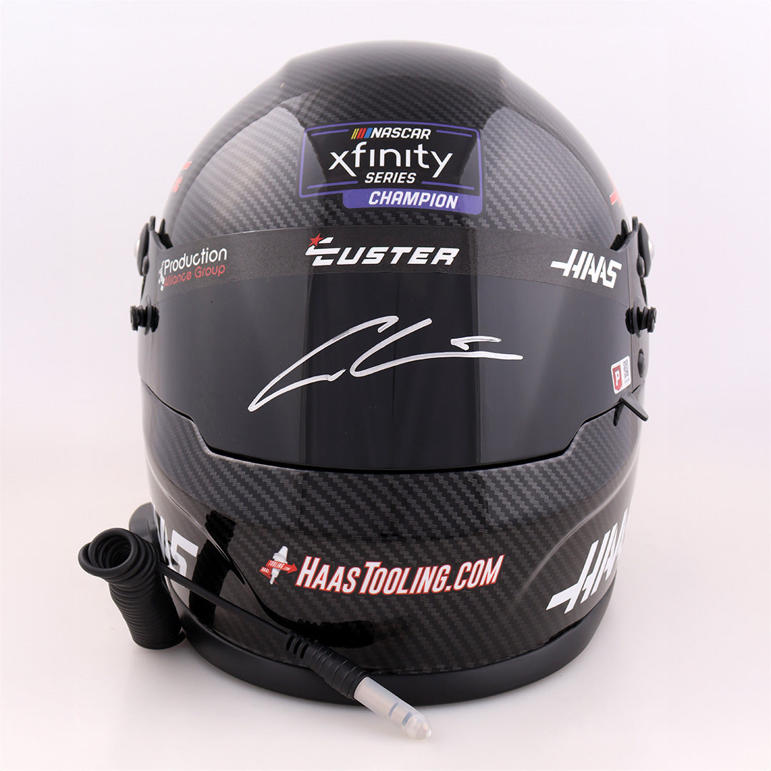 Cole Custer Signed Full-Size NASCAR Xfinity HaasTooling.com Helmet - Pristine Authentic COA