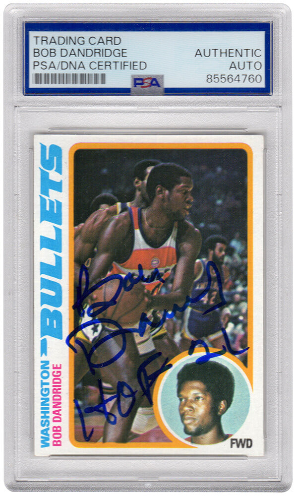 Bob Dandridge Signed Bullets 1978 Topps Basketball Trading Card #92 w/HOF'21 - (PSA Encapsulated)