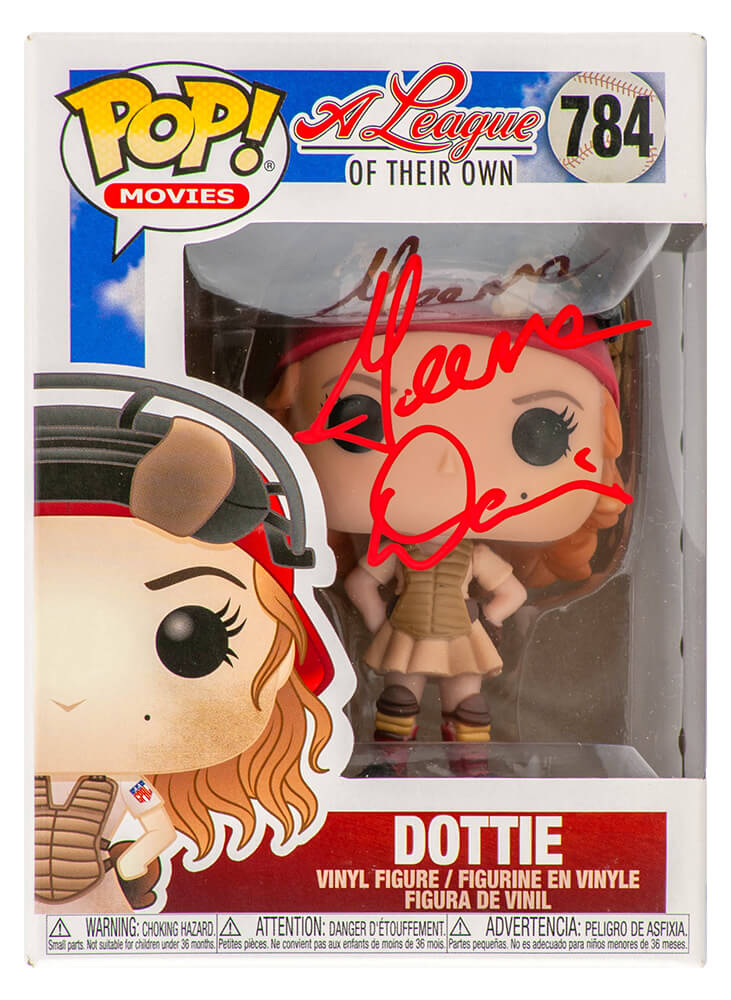 Geena Davis Signed A League Of Their Own 'Dottie' Funko Pop Doll #784 (In Red)