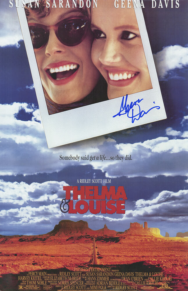 Geena Davis Signed Thelma & Louise 1117 Movie Poster
