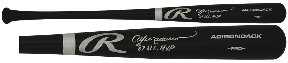 Andre Dawson Signed Rawlings Pro Black Baseball Bat w/87 NL MVP
