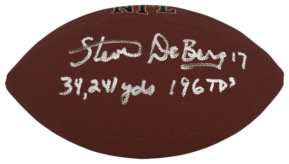 Steve DeBerg Signed Wilson Super Grip Full Size NFL Football w/34,241 Yds, 196 TDs