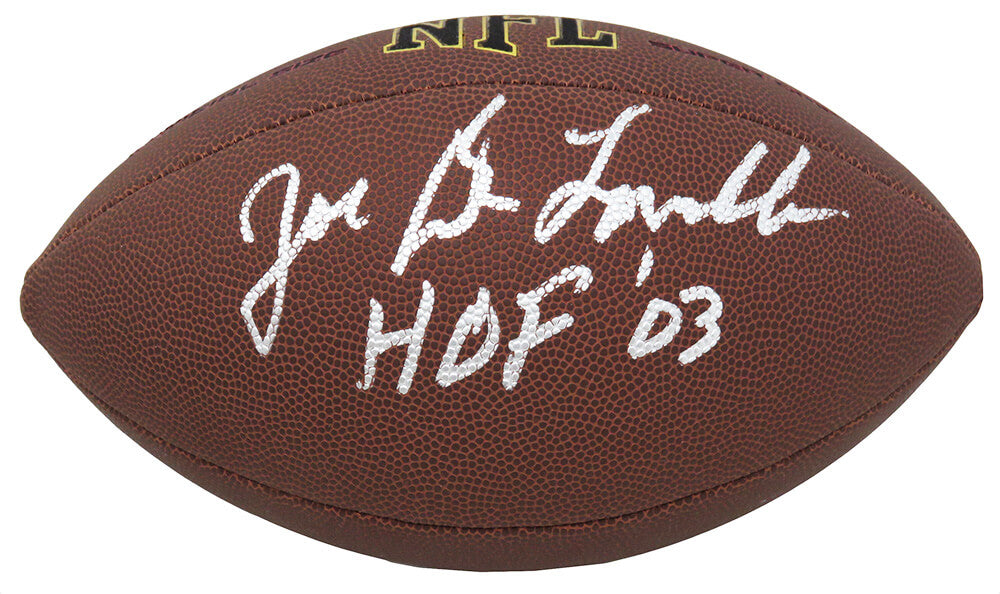 Joe DeLamielleure Signed Wilson Super Grip Full Size NFL Football w/HOF'03