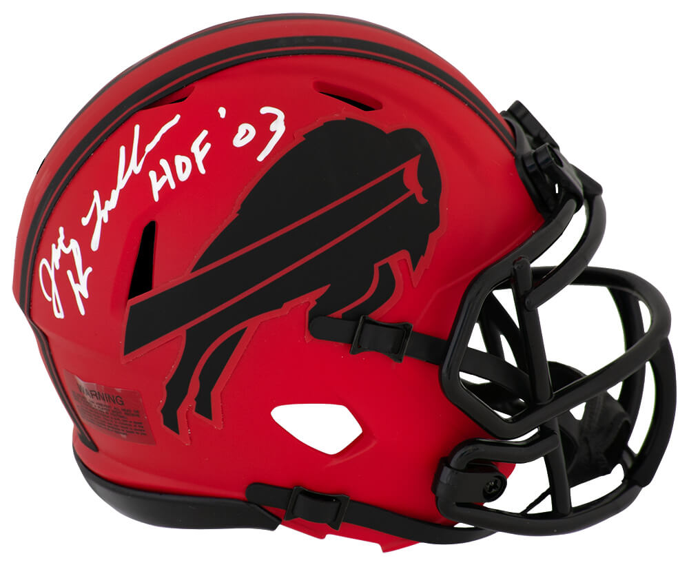 Joe DeLamielleure Signed Buffalo Bills RAVE Riddell Speed Mini Helmet w/HOF'03