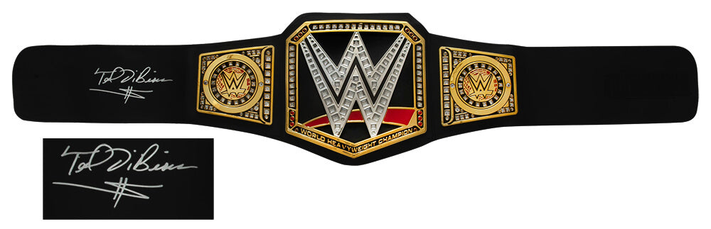 Ted DiBiase Signed WWE World Championship Replica Wrestling Belt